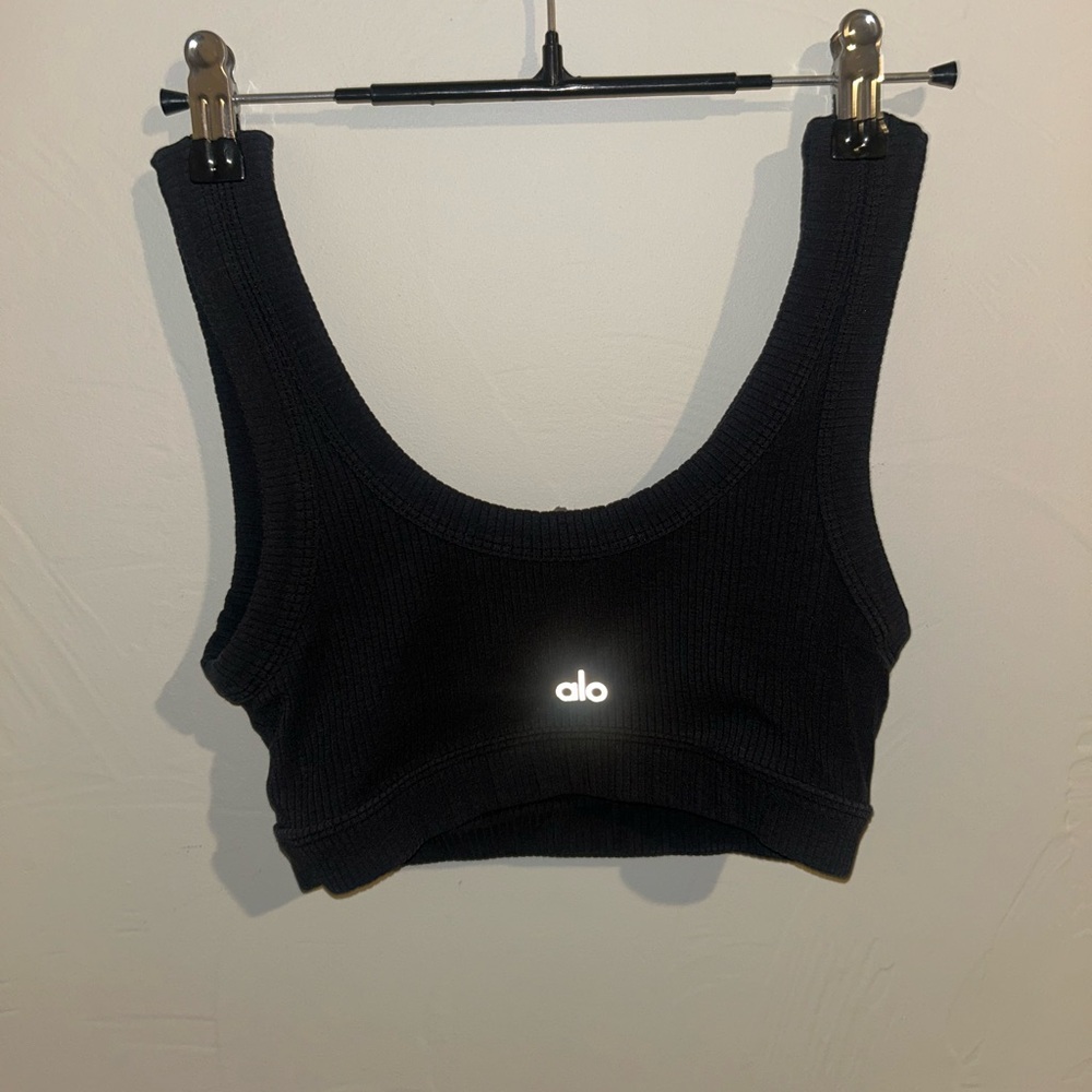 Alo Ribbed Sports Bra - Picture 2 of 2